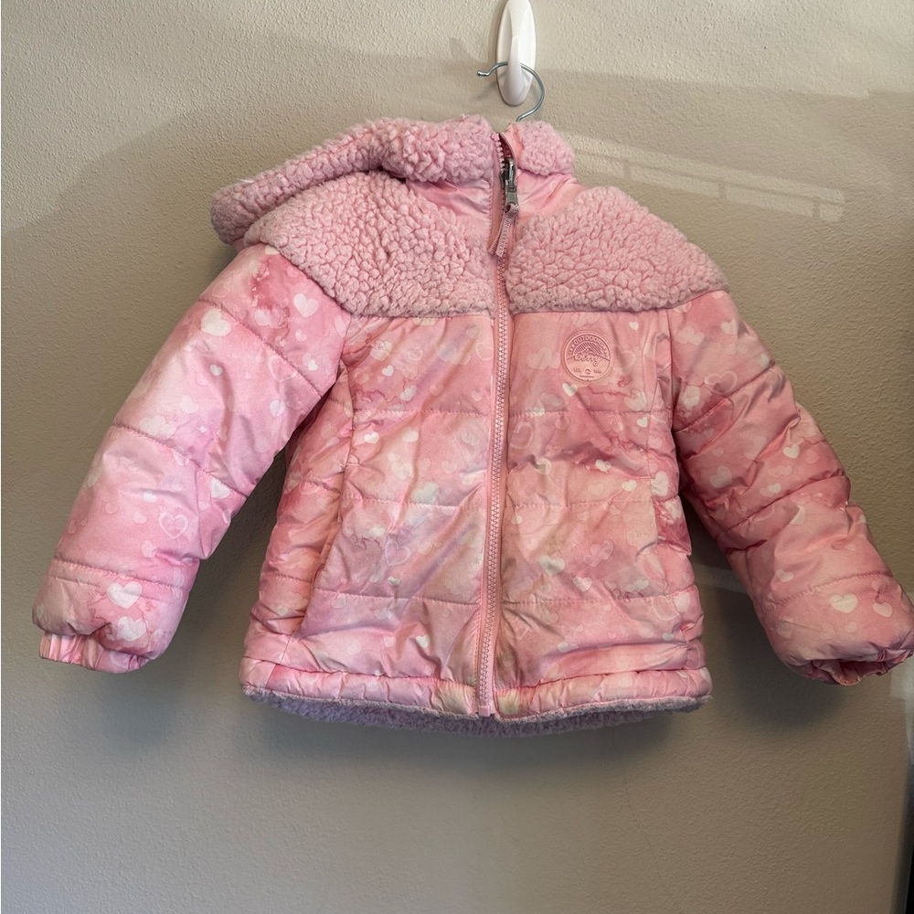 Gerry outdoors toddler girls winter coat reversible
